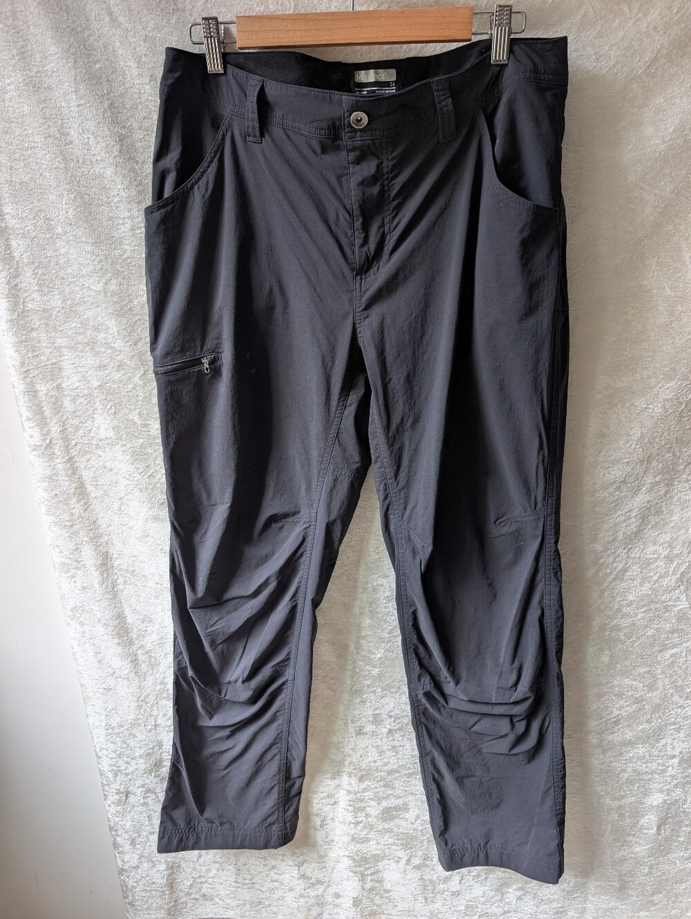 Marmot 34 Nylon Elastane Straight Leg Side Zip Pocket